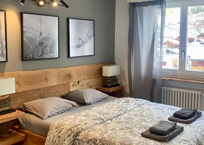 아파트 Views And Location In Leukerbad! *